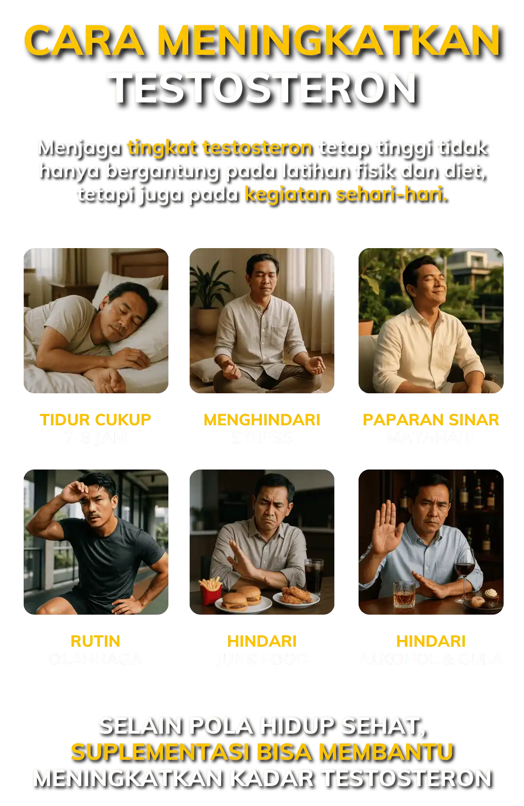 CARA MENINGKATKAN TESTOSTERON