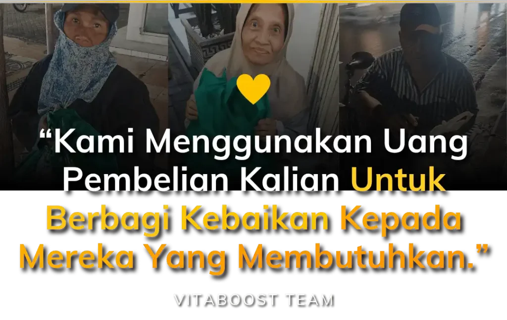 Kami Menggunakan Uang Pembelian Kalian untuk Berbagi Kebaikan Setiap Bulan (1)